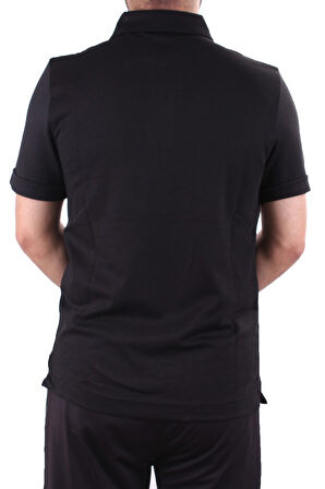 Twister 2298 Siyah Günlük Kısa Kol Normal Kesim Pamuklu Fermuarlı Polo Yaka Erkek Tişört