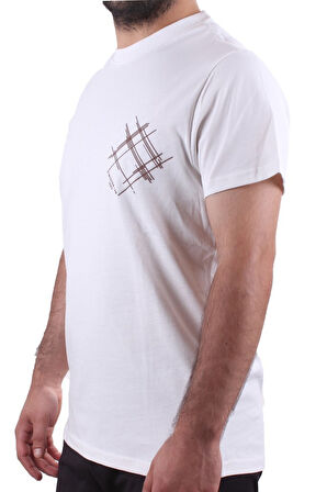 Twister Jeans 2319 Ekru Günlük Pamuklu Bisiklet Yaka Erkek Tişört