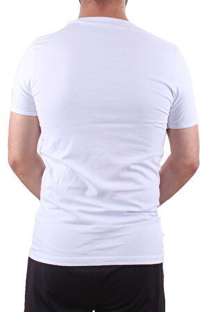 Twister Jeans 2302 Beyaz Günlük Pamuklu Basıc V Yaka Erkek Tişört