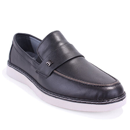 Dagoster DMA08-3305 Siyah Ortopedik Günlük Erkek Deri Ayakkabı