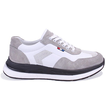 Dagoster DMA08-1976 Beyaz Ortopedik Günlük Erkek Deri Ayakkabı