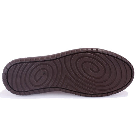 Dagoster DZA07-1236035 Taba Ortopedik Günlük Deri Kadın Ayakkabı