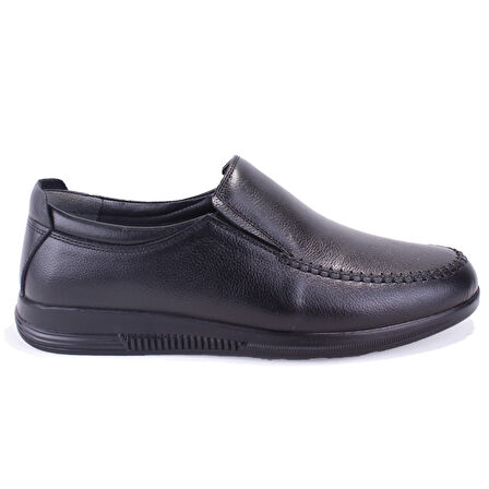 Dagoster DMA08-2005 Siyah Ortopedik Günlük Deri Erkek Ayakkabı