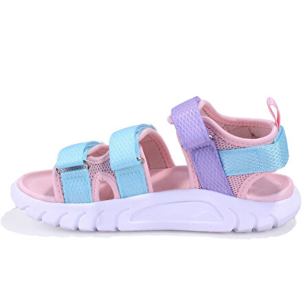 Vicco Cube 332F25Y212 Gri Pudra Ortopedik Günlük Kız Çocuk Spor Sandalet