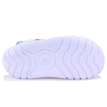 Vicco Cube 332F25Y212 Gri Pudra Ortopedik Günlük Kız Çocuk Spor Sandalet