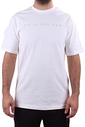 Twister Jeans 2323 Beyaz Günlük Pamuklu Baskılı Bisiklet Yaka Erkek Tişört