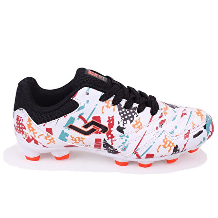 Jump 32202 Beyaz Krampon Çocuk Futbol Ayakkabı