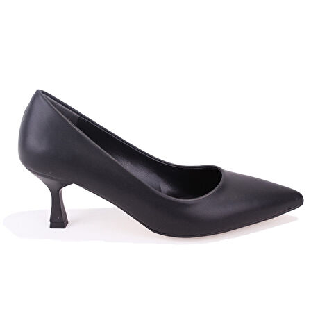 Dagoster DZA07-388499 Siyah Stiletto Topuklu Kadın Ayakkabı