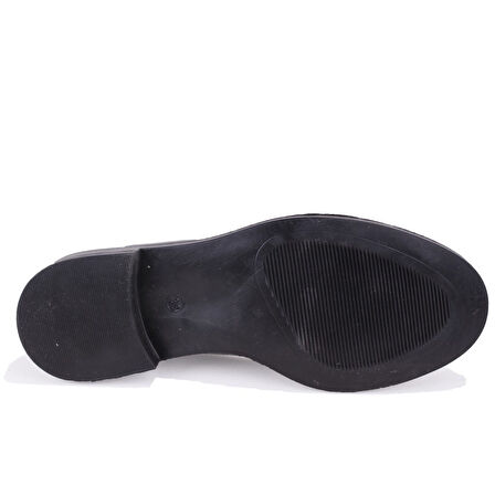 Dagoster DZA07-863705 Siyah Rugan Günlük Loafer  Kadın Ayakkabı