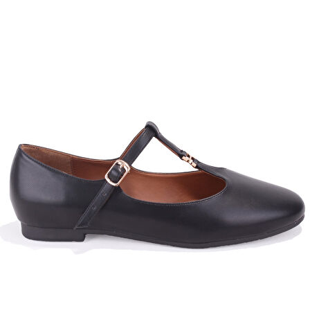 Dagoster DZA07-108526452 Siyah Günlük Babet Kadın Ayakkabı