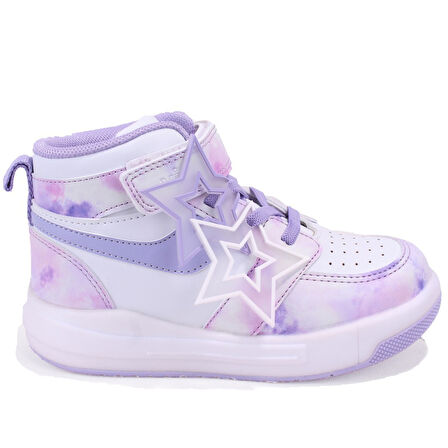 Vicco Yenni 946P25K416 Lila Ortopedik Günlük Işıklı  Kız Çocuk Spor Bot