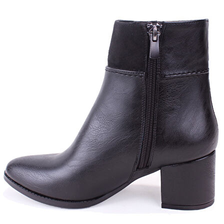 Dagoster DZA07-928910 Siyah Klasik Topuklu Kadın Bot