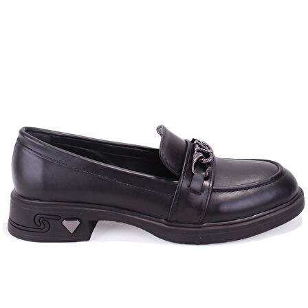Dagoster DZA07-1270302 Siyah Günlük Loafer  Kadın Ayakkabı
