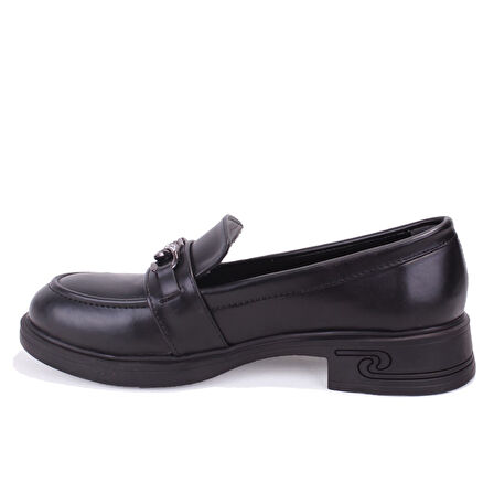 Dagoster DZA07-1270302 Siyah Günlük Loafer  Kadın Ayakkabı