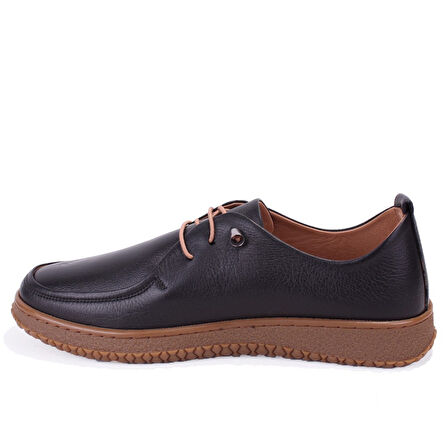 Dagoster DZA07-12981124 Siyah Ortopedik Günlük Deri Kadın Ayakkabı