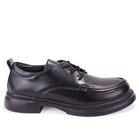 Dagoster DZA07-8892550 Siyah Günlük Bağcıklı Loafer  Kadın Ayakkabı