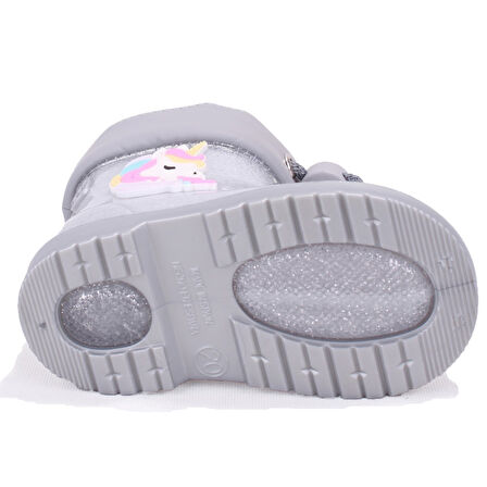 İgor W10339 Bimbi Unicornio Gümüş Ortopedik Kız Çocuk Yağmur Çizme