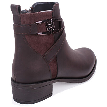 Dagoster DZA07-6822163 Kahve Günlük Düz Topuk Kadın Bot