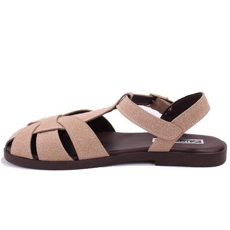Dagoster DZA07-10620024 Bej Günlük Ortopedik  Kadın sandalet