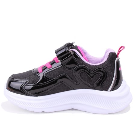 Marco Kids 03-26Y313 Siyah Ortopedik Günlük Işıklı Kız Çocuk Spor Ayakkabı