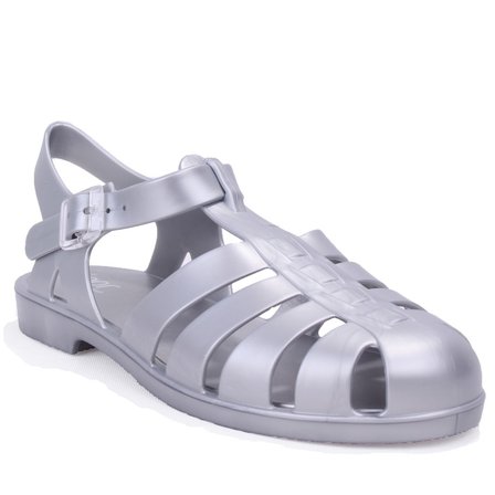 Igor S10346 Bıarrıtz Mate Metal Gümüş Ortopedik Günlük Kadın Sandalet