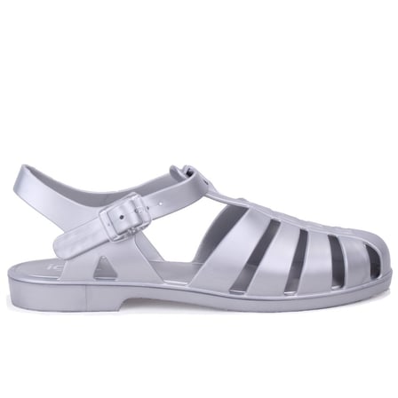 Igor S10346 Bıarrıtz Mate Metal Gümüş Ortopedik Günlük Kadın Sandalet