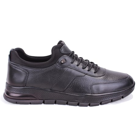 Dagoster DMA08-1080 Siyah Ortopedik Günlük Slip On  Erkek Deri Ayakkabı