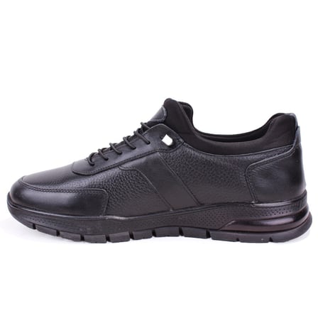 Dagoster DMA08-1080 Siyah Ortopedik Günlük Slip On  Erkek Deri Ayakkabı