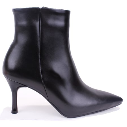 Dagoster DZA07-3372050 Siyah Klasik Fermuarlı 8 cm İnce Topuklu Kadın Bot