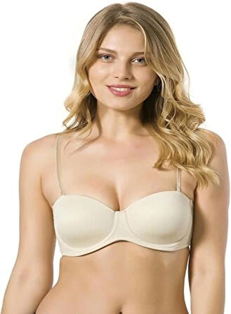 MissAyza 7035 Bonnie Desteksiz Straplez Silikonlu Sütyen