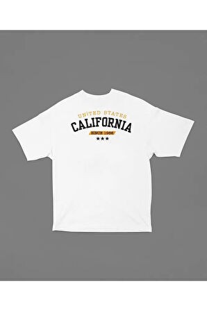 United States California Since 1986 Yazılı Unisex Oversize Tişört