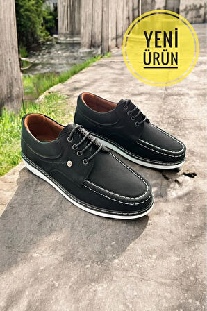 siyah nubuk deri comfort hafif taban ortopedik erkek ayakkabı 40,41,42,43,44,45 Siyah / 40