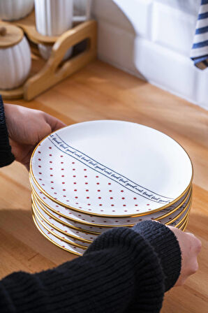 Feel Good 6 lı Pasta Tabağı Seti - 19 cm