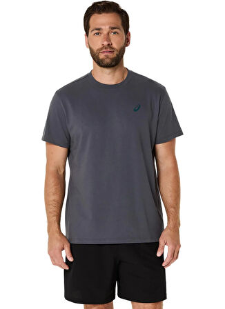 2031F026-021 ROAD GRAPHIC SS TEE Gri Yuvarlak Yaka Normal Kalıp Baskılı Erkek  T-Shirt