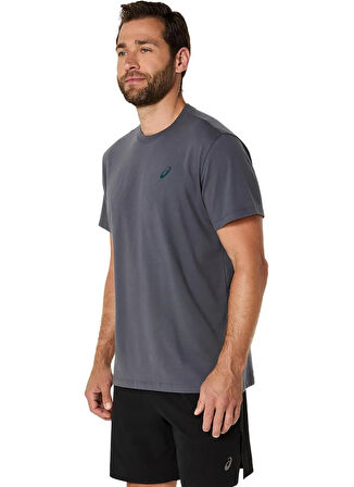2031F026-021 ROAD GRAPHIC SS TEE Gri Yuvarlak Yaka Normal Kalıp Baskılı Erkek  T-Shirt