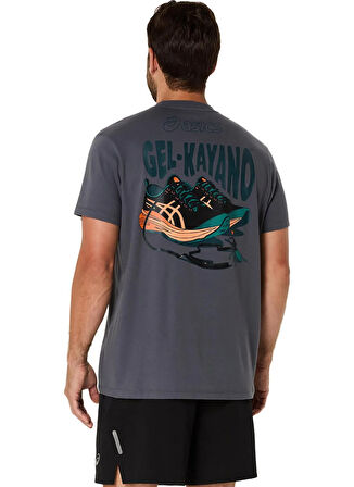 2031F026-021 ROAD GRAPHIC SS TEE Gri Yuvarlak Yaka Normal Kalıp Baskılı Erkek  T-Shirt