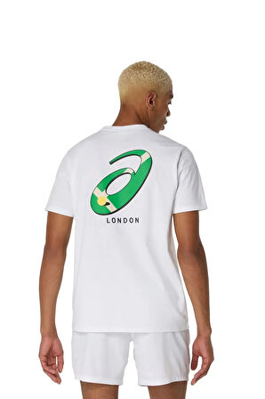 Asics Erkek Tişört Court Graphic SS Top 2041A348-100