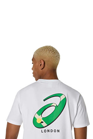 Asics Erkek Tişört Court Graphic SS Top 2041A348-100