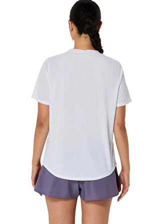 JD5962 NG U AR F GFX T Kırık Beyaz Yuvarlak Yaka Loose Fit Baskılı T-Shirt