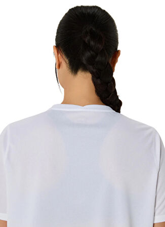 JD5962 NG U AR F GFX T Kırık Beyaz Yuvarlak Yaka Loose Fit Baskılı T-Shirt