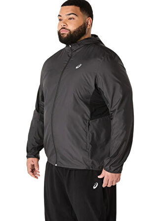2011D216-001 ASICS CORE JACKET Siyah Fermuarlı Normal Kalıp  Zip Ceket