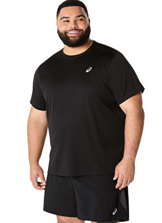 2011D221-001 ASICS CORE SS TOP Siyah Yuvarlak Yaka Normal Kalıp Erkek T-Shirt