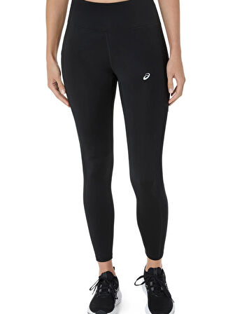 2012D169-001 ASICS CORE TIGHT Siyah Lastikli Bel Dar Kalıp Kadın Tayt