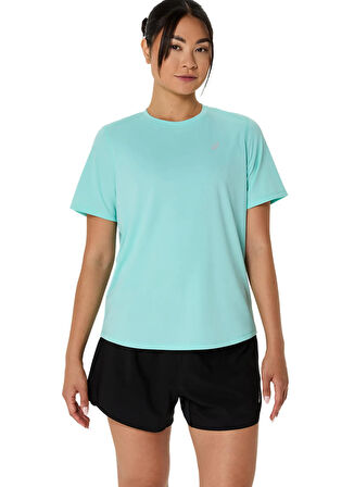 2012D170-401 ASICS CORE SS TOP Turkuaz Yuvarlak Yaka Normal Kalıp Kadın T-Shirt