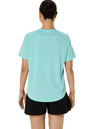 2012D170-401 ASICS CORE SS TOP Turkuaz Yuvarlak Yaka Normal Kalıp Kadın T-Shirt