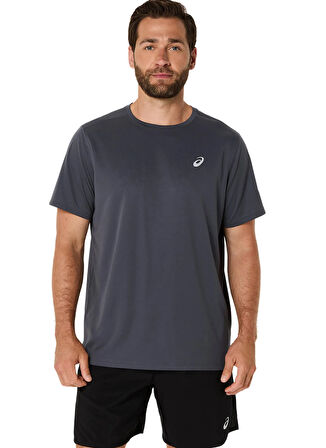 2011D221-020 ASICS CORE SS TOP Gri Yuvarlak Yaka Normal Kalıp Erkek T-Shirt