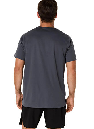 2011D221-020 ASICS CORE SS TOP Gri Yuvarlak Yaka Normal Kalıp Erkek T-Shirt
