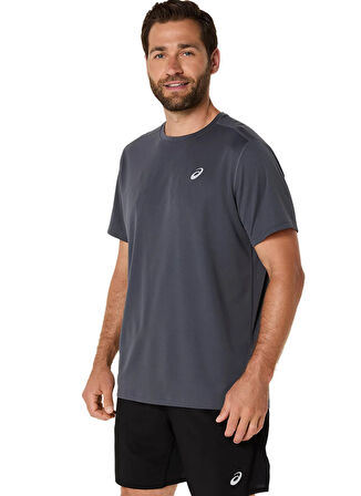 2011D221-020 ASICS CORE SS TOP Gri Yuvarlak Yaka Normal Kalıp Erkek T-Shirt
