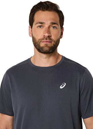 2011D221-020 ASICS CORE SS TOP Gri Yuvarlak Yaka Normal Kalıp Erkek T-Shirt