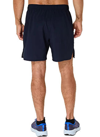 2011D213-400 ASICS CORE 7IN SHORT Lacivert Lastikli Bel Normal Kalıp Erkek Şort